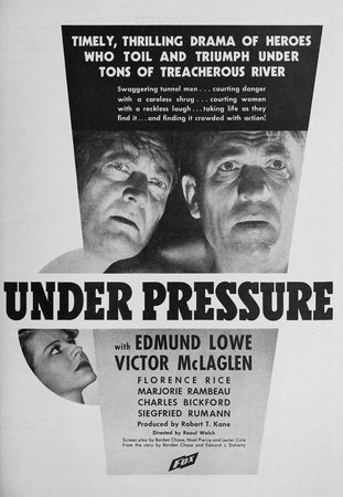 Under Pressure, Edmund Lowe,Victor McLaglen,Charles Bickford,Florence Rice,Marjorie Rambeau,Sig Ruman,Roger Imhof,George Walsh,Warner Richmond,John Wallace
