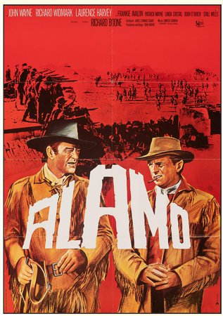 Alamo, John Wayne,Richard Widmark,Laurence Harvey,Richard Boone,Frankie Avalon,Patrick Wayne,Linda Cristal,Joan O'Brien,Chill Wills,Joseph Calleia
