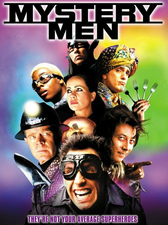 Mystery Men, Hank Azaria,Ben Stiller,Janeane Garofalo,William H. Macy,Greg Kinnear,Geoffrey Rush,Paul Reubens,Kel Mitchell,Wes Studi,Claire Forlani