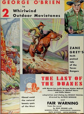 The Last of the Duanes, George O'Brien,Myrna Loy,James Bradbury Jr.,Walter McGrail,Nat Pendleton,Lloyd Ingraham,Frank Campeau,Lucille Browne,Blanche Friderici,Willard Robertson