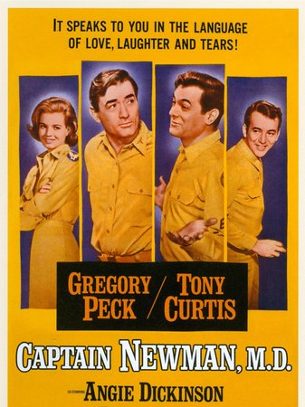 Captain Newman, Gregory Peck,Tony Curtis,Bobby Darin,Angie Dickinson,Eddie Albert,James Gregory,Bethel Leslie,Jane Withers,Dick Sargent,Larry Storch