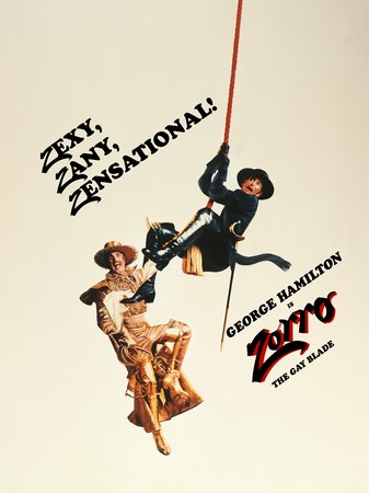 Zorro, die flotte Klinge, George Hamilton, Lauren Hutton, Brenda Vaccaro, Ron Leibman, Donovan Scott, James Booth, Helen Burns, Clive Revill, Carolyn Seymour, Eduardo Noriega