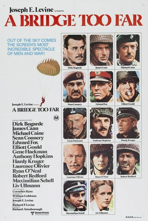 Die Brücke von Arnheim, Dirk Bogarde,James Caan,Sean Connery,Michael Caine,Edward Fox,Elliott Gould,Gene Hackman,Anthony Hopkins,Hardy Krüger,Laurence Olivier