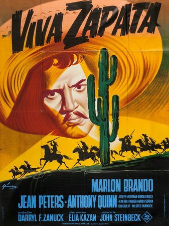 Viva Zapata, Marlon Brando,Jean Peters,Anthony Quinn,Joseph Wiseman,Arnold Moss,Alan Reed,Margo,Harold Gordon,Lou Gilbert,Mildred Dunnock