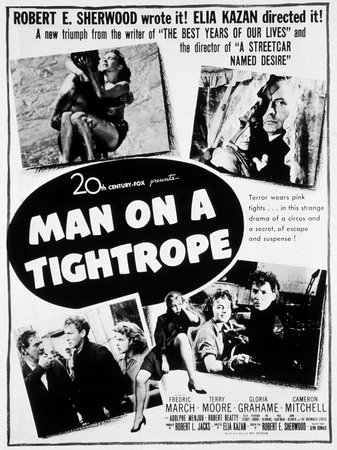Der Mann auf dem Drahtseil, Fredric March,Gloria Grahame,Terry Moore,Cameron Mitchell,Adolphe Menjou,Robert Beatty,Richard Boone,Pat Henning,Paul Hartman,John Dehner