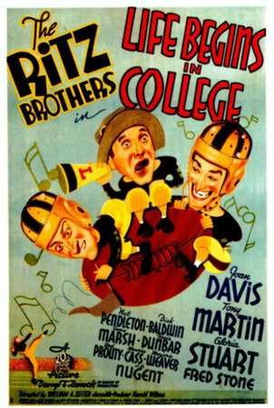 Life Begins in College, Joan Davis,Tony Martin,Gloria Stuart,Fred Stone,Nat Pendleton,Dick Baldwin,Joan Marsh,Dixie Dunbar,Ed Thorgersen,Jed Prouty