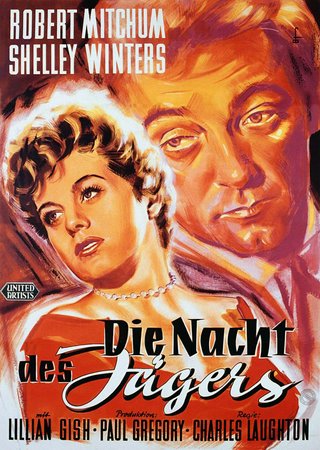 Die Nacht des Jägers, Robert Mitchum,Shelley Winters,Billy Chapin,Sally Jane Bruce,Peter Graves,Lillian Gish,Evelyn Varden,James Gleason,Don Beddoe,Gloria Castillo