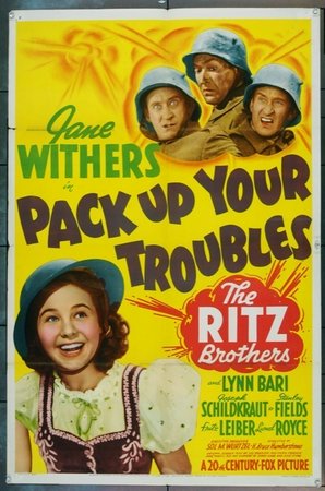 Pack Up Your Troubles, Jane Withers,The Ritz Brothers [Al, Jimmy, Harry],Joseph Schildkraut,Lynn Bari,Stanley Fields,Fritz Leiber,Lionel Royce,Georges Renavent,Adrienne d'Ambricourt,Leon Ames