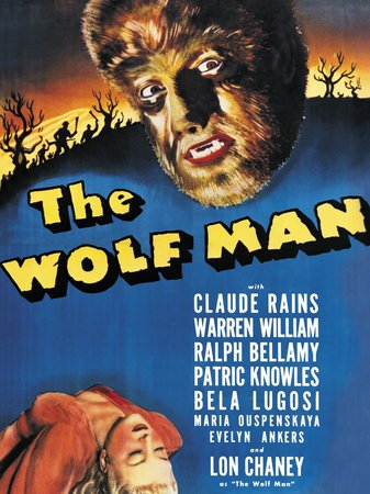 Der Wolfsmensch, Lon Chaney Jr.,Claude Rains,Evelyn Ankers,Ralph Bellamy,Warren William,Maria Ouspenskaya,Bela Lugosi,Patric Knowles,Fay Helm,Leyland Hodgson