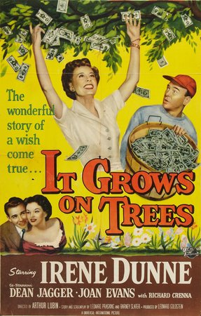 It Grows on Trees, Irene Dunne,Dean Jagger,Joan Evans,Richard Crenna,Edith Meiser,Sandy Descher,Dee Pollock,Les Tremayne,Malcolm Lee Beggs,Forrest Lewis