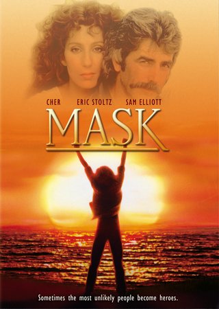 Die Maske, Eric Stoltz,Cher,Sam Elliott,Lawrence Monoson,Estelle Getty,Richard Dysart,Laura Dern,Micole Mercurio,Harry Carey Jr.,Dennis Burkley